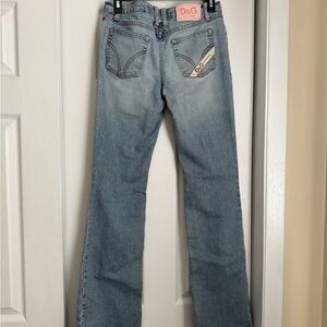 D&G Women's Light Blue Boot Cut Jeans